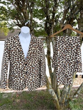 Opposuits Leopard Print Suit Set Men’s US 40 EU 50 Novelty Blazer Pants